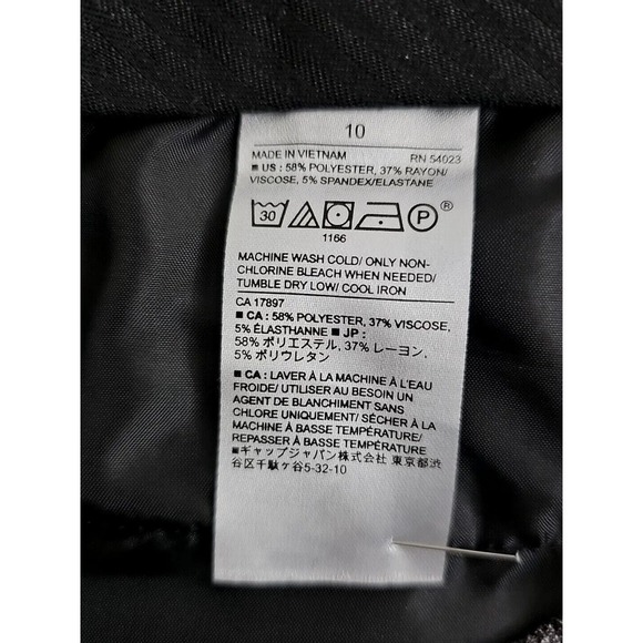 Banana Republic ~Women Size 10~ Gray Plaid Print "Avery" Ankle Pants Stretch. - Picture 5 of 12